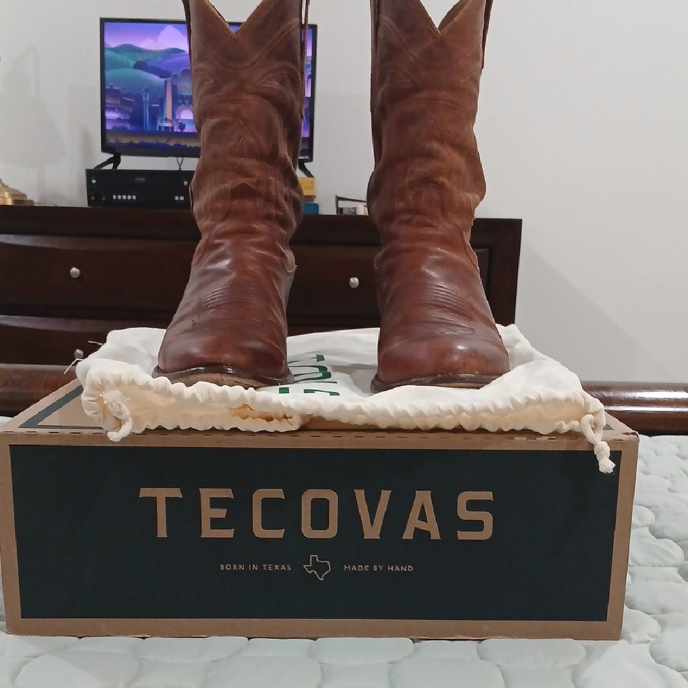 Tecovas Tan Leather Western Boots